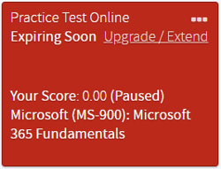 when its expiration date is coming, you need to extend it. If you want more time to use an online product that is “Expiring Soon” or “Expired” you can either Extend or Upgrade the product